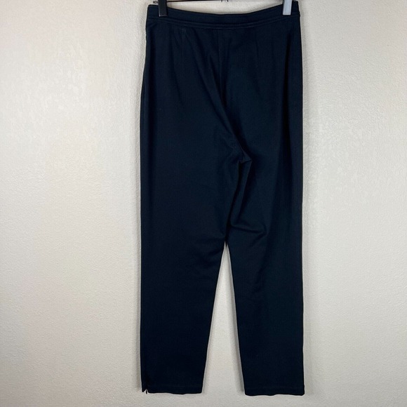 ST. John Sport Women's Activewear Pant Elastic Waist Side Zip Navy‎ Blue Size 4 - Picture 2 of 15